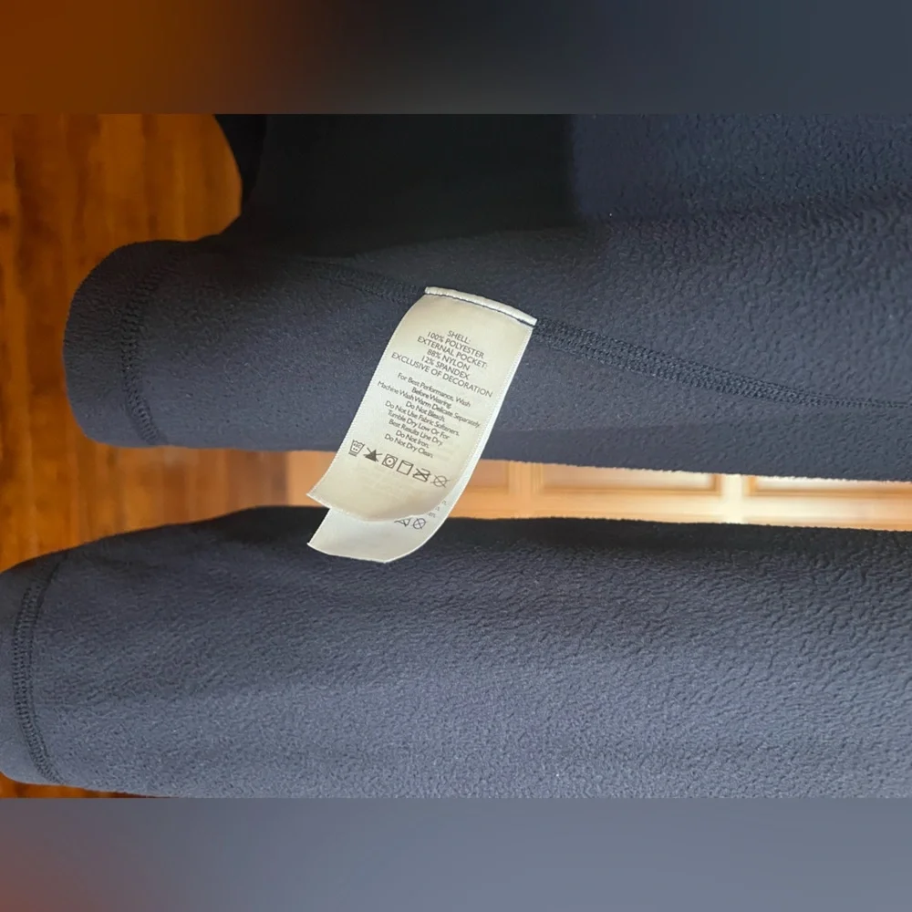 Eddie Bauer Pullover Men’s Fleece 1/2 Zip Navy Blue Size L Tall - Picture 8 of 12